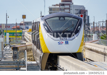 泰國曼谷的單軌列車（黃線） 104305211
