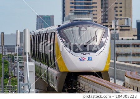 泰國曼谷的單軌列車（黃線） 104305228