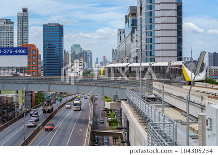 泰國曼谷的單軌列車（黃線） 104305234