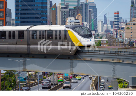 泰國曼谷的單軌列車（黃線） 104305250