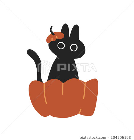 cat pumpkin halloween cartoon icon cat pumpkin halloween cartoon icon 104306198