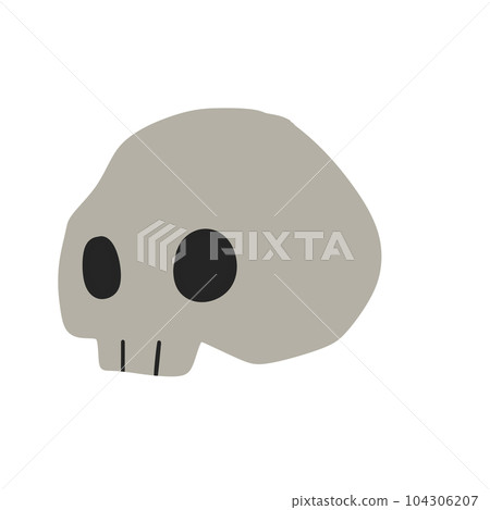 skull halloween cartoon icon skull halloween cartoon icon 104306207