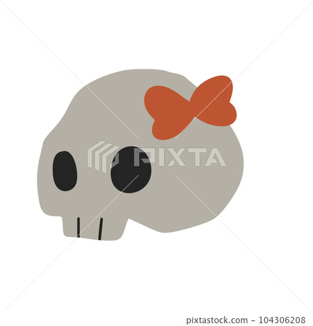 skull halloween cartoon icon skull halloween cartoon icon 104306208
