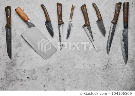 Various types of chef's knives Various types of chef's knives 104306509