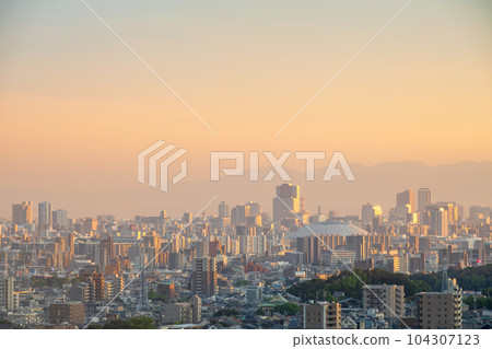 Evening scenery seen from Skyward Asahi [Aichi Prefecture] 104307123