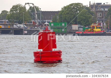 Red Navigation Buoy 104307634