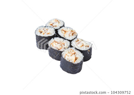 Sushi different isolate on white background 104309752