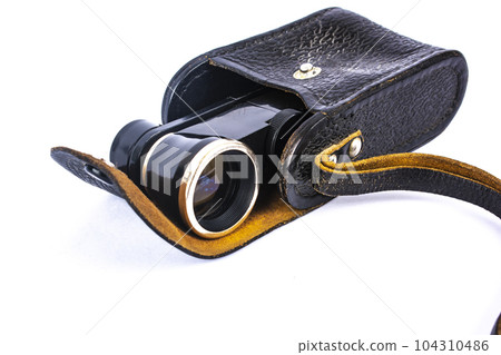 opera glasses binoculars isolated on a white background opera glasses binoculars isolated on a white background 104310486