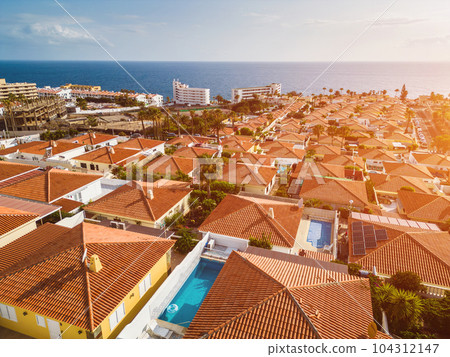 luxury villas district on Tenerife, houses and homes on Callao Salvaje, Canary luxury villas district on Tenerife, houses and homes on Callao Salvaje, Canary 104312147