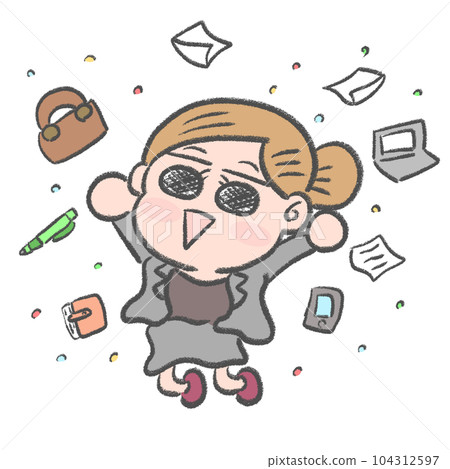 Job abandonment business woman 104312597