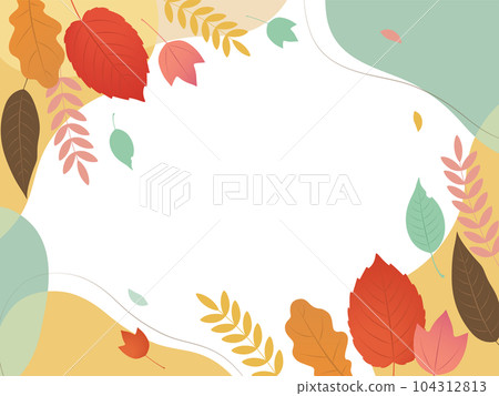 Fashionable frame of autumn leaves Fashionable frame of autumn leaves 104312813