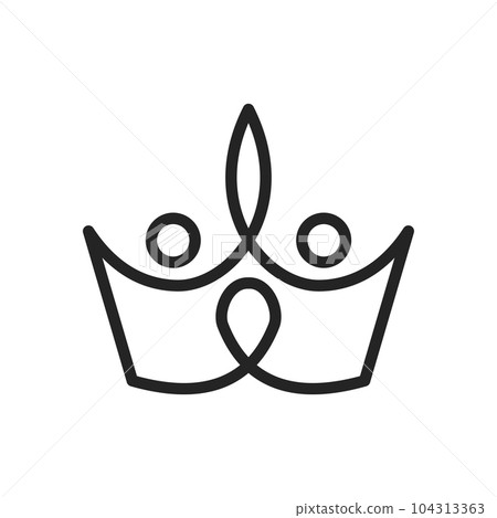 crown logo template. Icon Illustration Brand Identity. Isolated and flat illustration. Vector graphic crown logo template. Icon Illustration Brand Identity. Isolated and flat illustration. Vector graphic 104313363