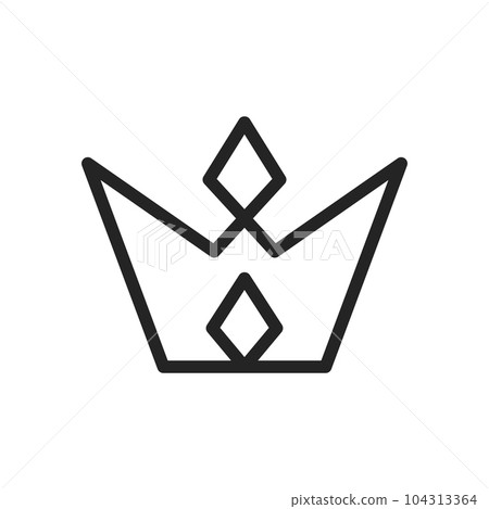 crown logo template. Icon Illustration Brand Identity. Isolated and flat illustration. Vector graphic crown logo template. Icon Illustration Brand Identity. Isolated and flat illustration. Vector graphic 104313364