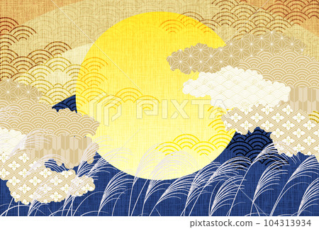 Moon viewing full moon background 104313934