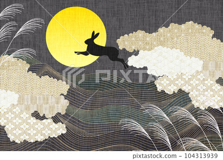 Moon viewing full moon background 104313939