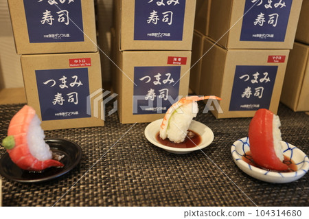 food model or so called Shokuhin Sampuru in Kappabashi, is a fake food made by wax or plastic which is used for japanese restaurant for displaying food which nearly eternal. 104314680