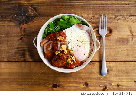 番茄醬炸雞蓋飯 104314715