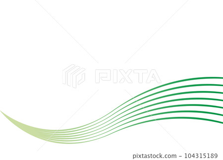 Green curve white background Green curve white background 104315189