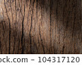 Old grunge dark textured wooden background , The surface of the old brown wood texture , top view teak wood paneling 104317120