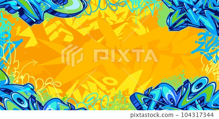 Colorful Modern Abstract Urban Style Hiphop Graffiti Street Art Vector Illustration Background Template Colorful Modern Abstract Urban Style Hiphop Graffiti Street Art Vector Illustration Background Template 104317344
