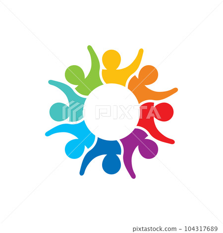 Community, network and social icon design 104317689