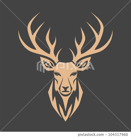 Deer logo design. Deer head. Vector illustration. 104317988