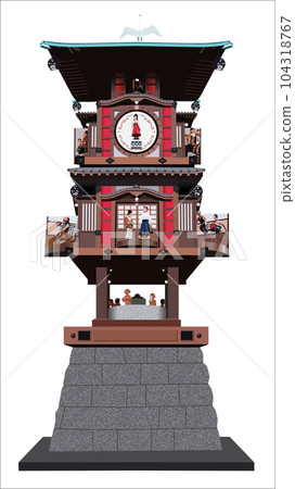 Dogo Onsen Botchan Karakuri Clock in action Dogo Onsen Botchan Karakuri Clock in action 104318767