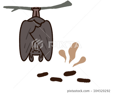 蝙蝠和糞便 104320292