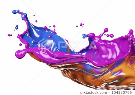 Splashing colorful paint "AI generated image" Splashing colorful paint "AI generated image" 104320796