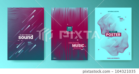 Psychedelic Abstract Dj Flyer. Electro Sound Cover. Techno Music Psychedelic Abstract Dj Flyer. Electro Sound Cover. Techno Music 104321035