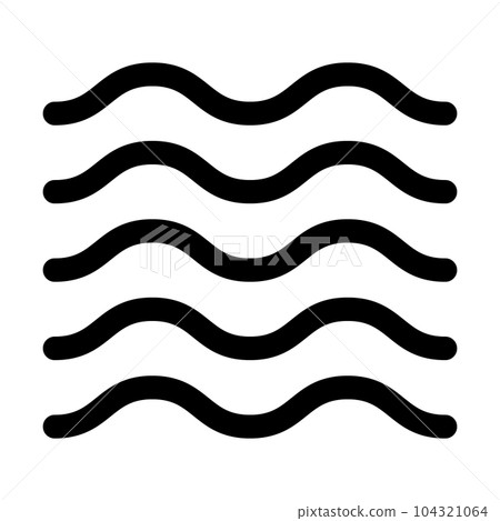 代表水、波浪的線條樣式圖標 代表水、波浪的線條樣式圖標 104321064