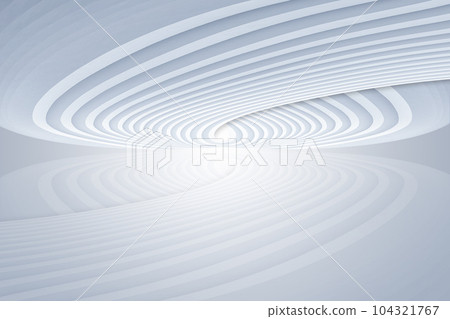 白色螺旋狀未來建築人造空間背景3D渲染 104321767