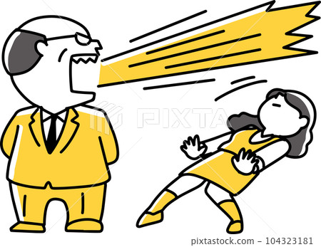 女上班族躲避老闆的責罵 女上班族躲避老闆的責罵 104323181