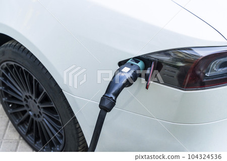 Charging station for electric cars. Types and connectors of ports for charging vehicles. Charging station for electric cars. Types and connectors of ports for charging vehicles. 104324536