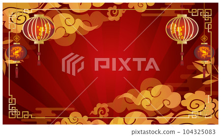 luxury chinese style frame border background 104325083