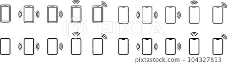 智能手機圖標設置為發送數據 智能手機圖標設置為發送數據 104327813