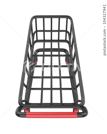 Black empty shopping cart 104327941