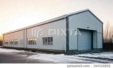 commercial facility, modern R an D building 104328809