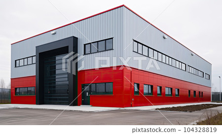 commercial facility, modern R an D building 104328819