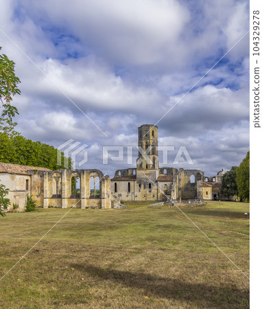 Grande-Sauve Abbey, UNESCO site, Benedictine monastery near La Sauve, Aquitaine, Gironde, France Grande-Sauve Abbey, UNESCO site, Benedictine monastery near La Sauve, Aquitaine, Gironde, France 104329278