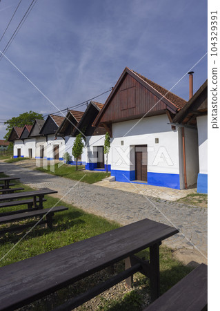 Traditional wine cellars in Blatnice pod Svatym Antoninkem, Slovacko, Southern Moravia, Czech Republic Traditional wine cellars in Blatnice pod Svatym Antoninkem, Slovacko, Southern Moravia, Czech Republic 104329391