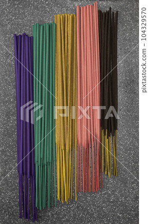 Indian or thai incense aroma sticks variety 104329570