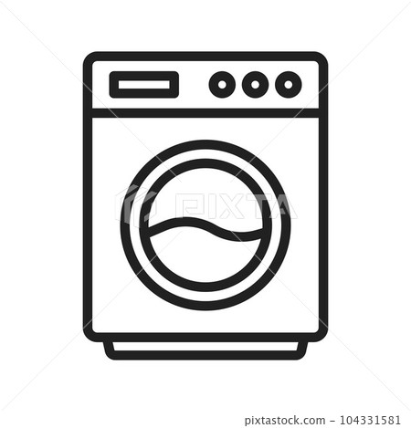 Washing Machine Icon Image. 104331581