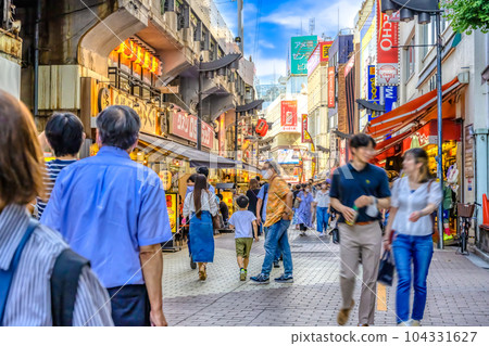 Urban landscape of Ueno, Tokyo Ameya Yokocho 104331627