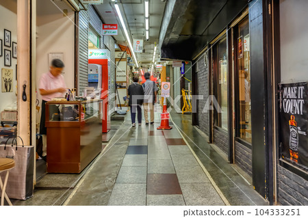 Urban landscape of Ueno, Tokyo Okachimachi Ekimae-dori Shopping Street Urban landscape of Ueno, Tokyo Okachimachi Ekimae-dori Shopping Street 104333251