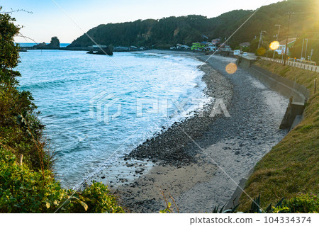 Scenery of Tagyu in the autumn evening Shimoda City, Shizuoka Prefecture 104334374