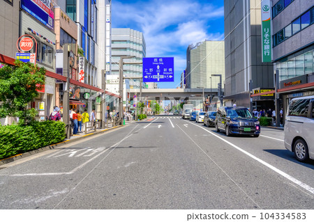 Kasuga-dori Street in Ueno, Tokyo 104334583