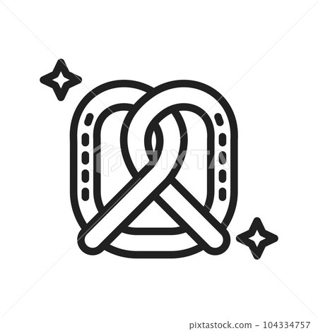 Pretzel Icon Image. Pretzel Icon Image. 104334757