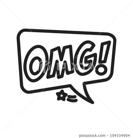 Omg Bubble Icon Image. Omg Bubble Icon Image. 104334904