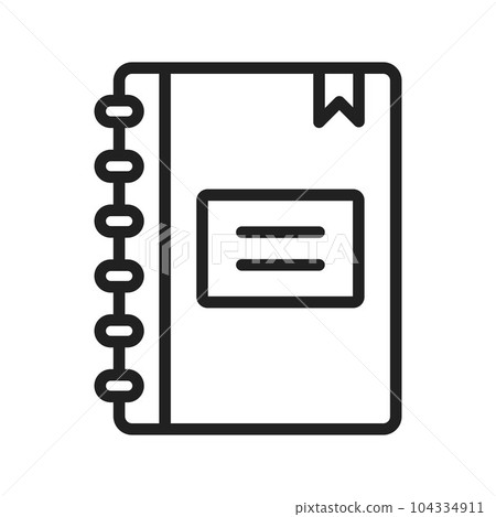 Notebook Icon Image. 104334911